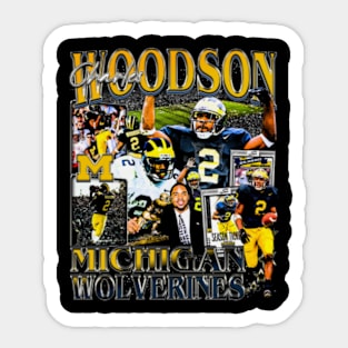 Charles Woodson Michigan Vintage Bootleg Sticker